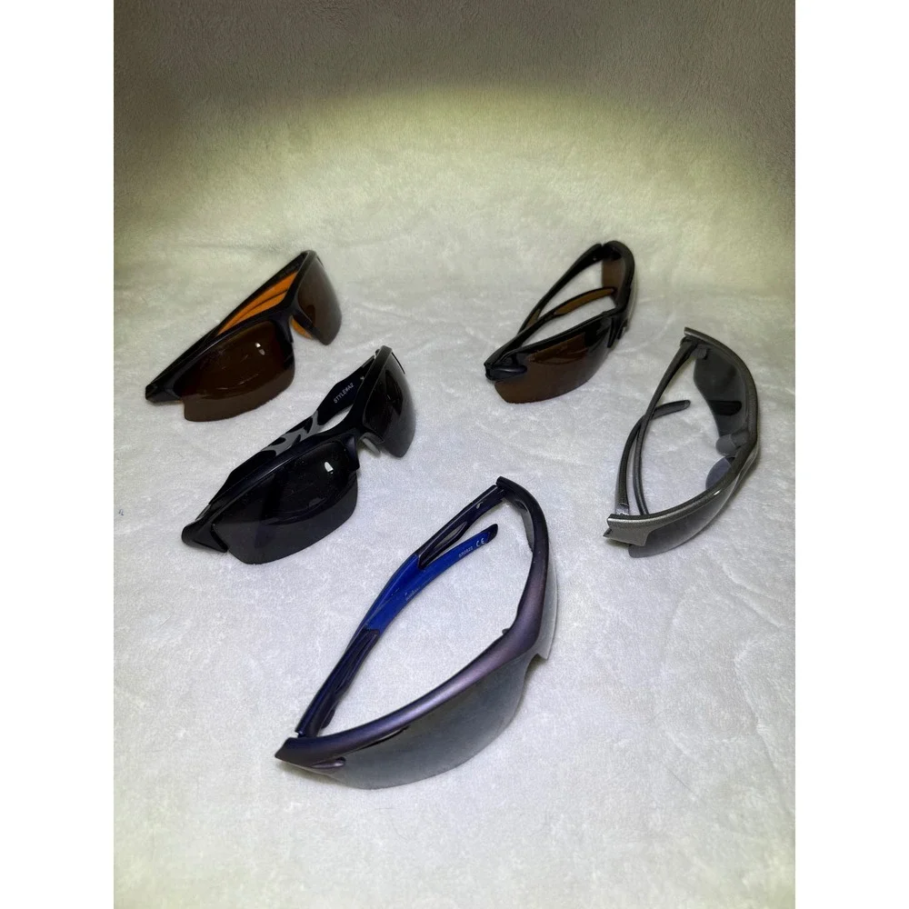 Unbranded Sunglasses Men OS Multi‎ Sport Wrap Around Athletic 5 Pair Lot